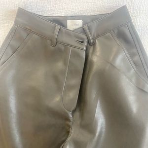 Super cozy and funky Leather pants from aritiza